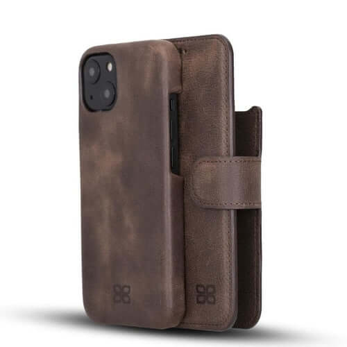 ELITE CASA iPhone 13 Leather Detachable Wallet Case