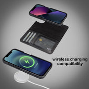 ELITE CASA iPhone 13 Leather Detachable Wallet Case