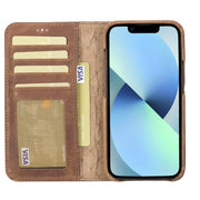 ELITE CASA iPhone 13 Leather Detachable Wallet Case