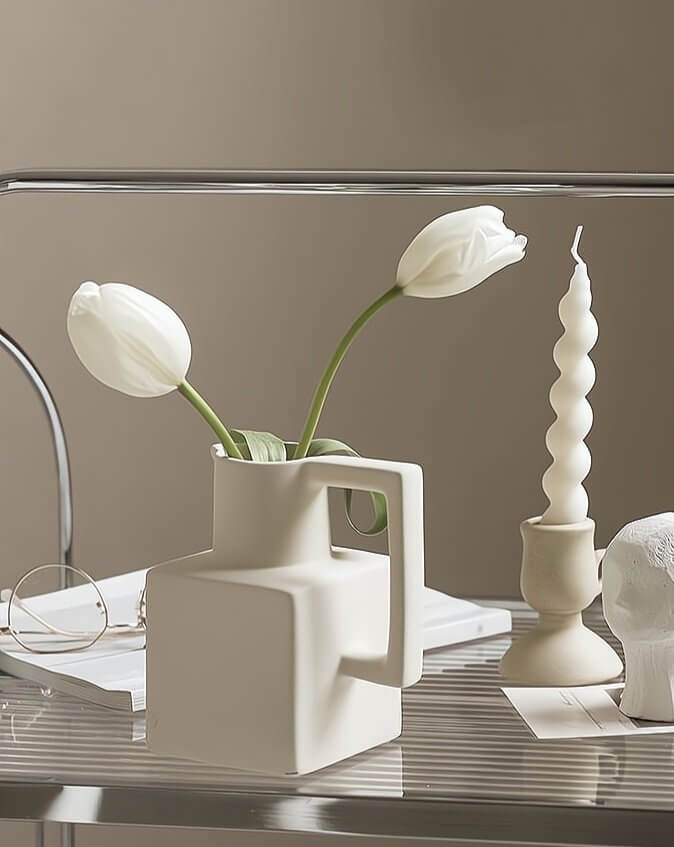 ELITE CASA Handmade Ceramic Jug Pitcher Vase