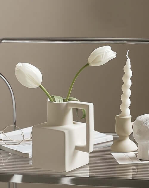 ELITE CASA Handmade Ceramic Jug Pitcher Vase