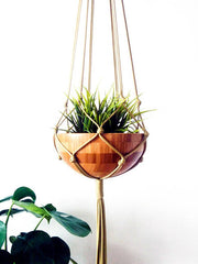 ELITE CASA Macrame Hanging Planter