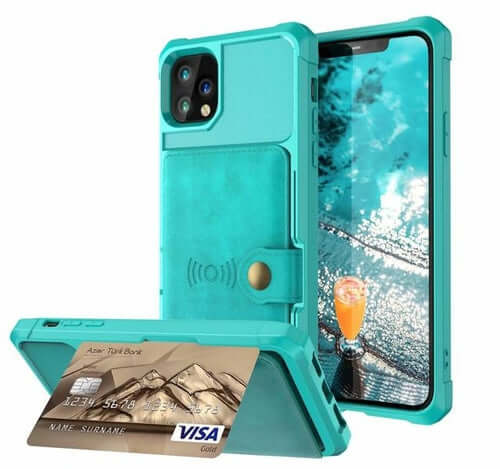 ELITE CASA 360 Magnetic Leather Wallet iPhone Case