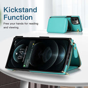 ELITE CASA Zipper Wallet Crossbody Case for iPhone