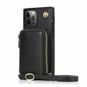 ELITE CASA Zipper Wallet Crossbody Case for iPhone