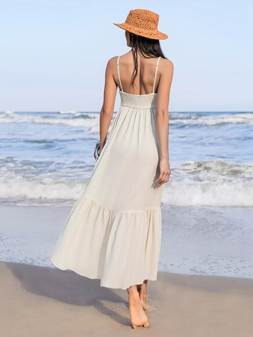 Sweetheart Neck Spaghetti Strap Dress - Image 4