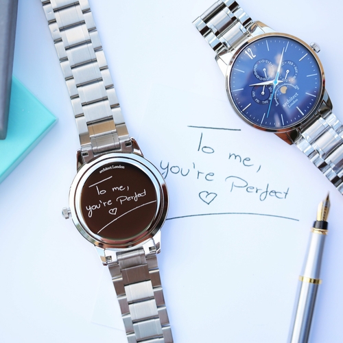 Men's Architect Apollo Blue - Handwriting Engraving - Image 5