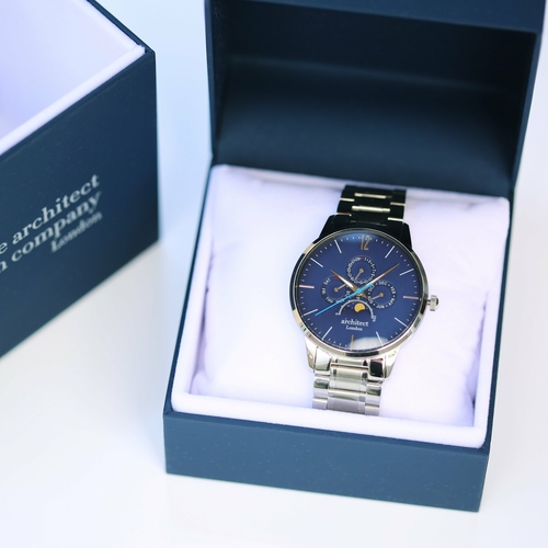 Men's Architect Apollo Blue - Handwriting Engraving - Image 4