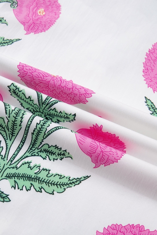 Floral Scalloped Embroidery V-Neck Mini Dress - Image 3