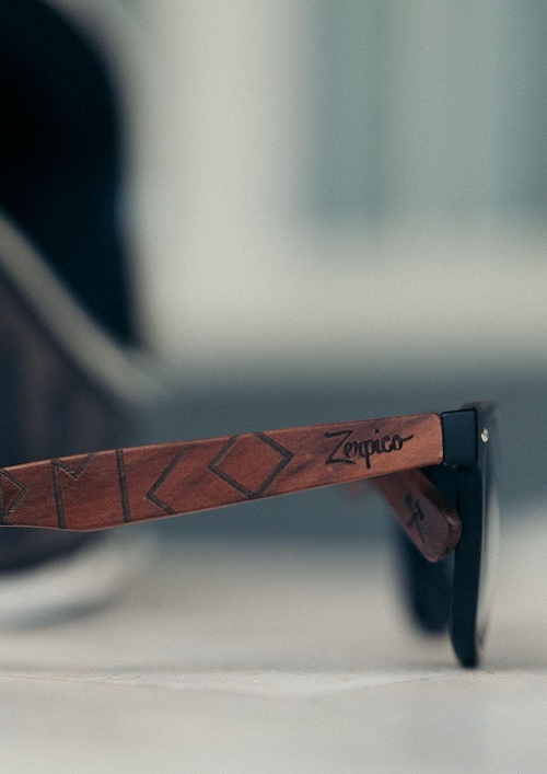 Eyewood | Engraved wooden sunglasses - Viking Runes - (Men) - Image 2