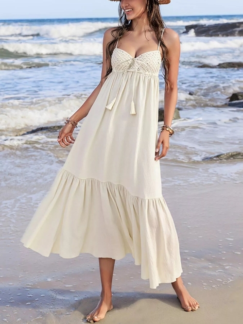 Sweetheart Neck Spaghetti Strap Dress - Image 3