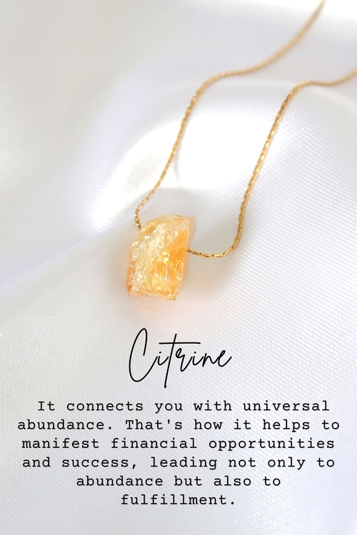 Raw Natural Crystals | 24 Karats Pendant Necklaces - Image 5