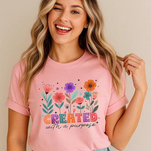 Created with a Purpose Floral T-Shirt