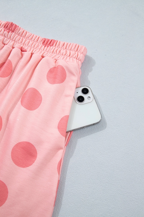 Polka Dot Short Sleeve Top & Mini Skort Set - Image 6