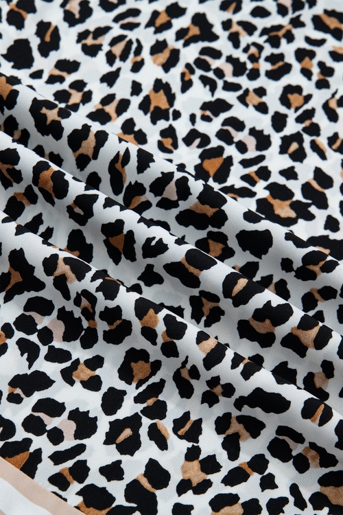Leopard Colorblock Sleeveless Midi Dress - Image 5