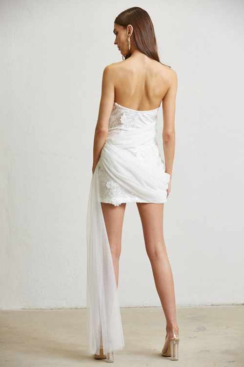 Floral Whispers Mesh Dress - Image 3