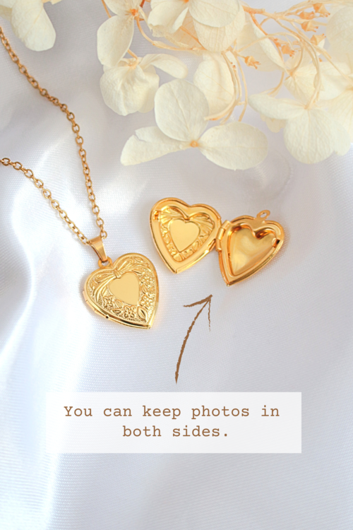 18 Karats Heart Locket Necklace - Image 2