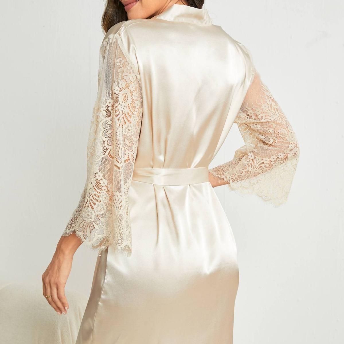 New Silk Look Home Wear And Nightgown For Women - Image 3